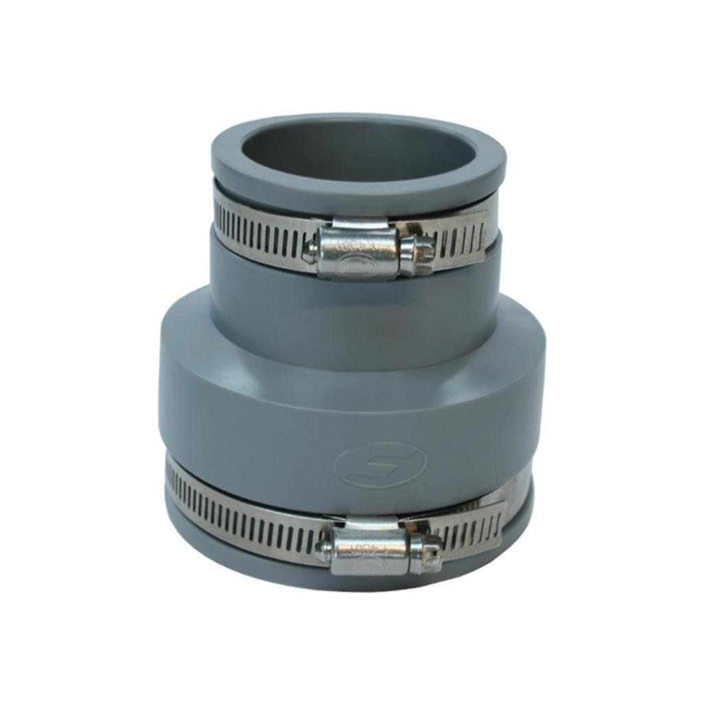 Pipe Repair Plumbquick Reducer 40mm-32mm Rubber + 316 Stainless Clamp