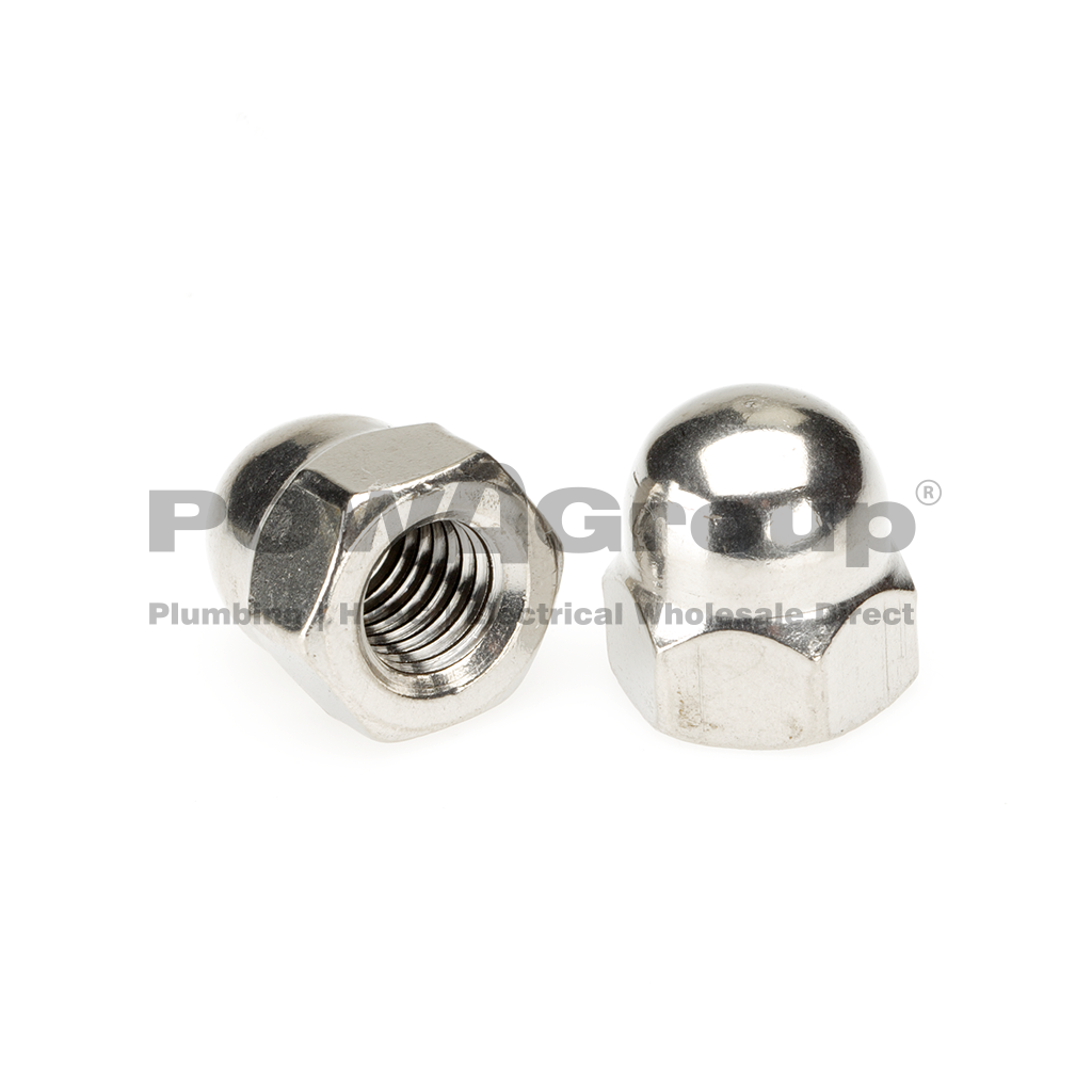 M10 Nut Hex Dome 316 S/S