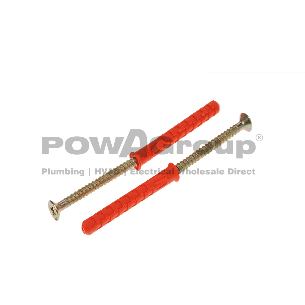 *PO* Frame Fixing Plug - CSK Head 10 x 160mm Z/P (Fire Rated)