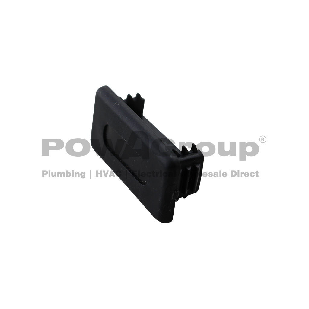 Strut Black End Cap Plastic  41mm x 21mm