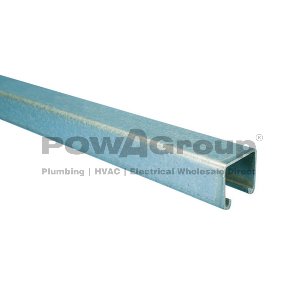 Strut SOLID Heavy Duty Galvabond 41mm x 41mm x 2.5mm x 3 Mtrs