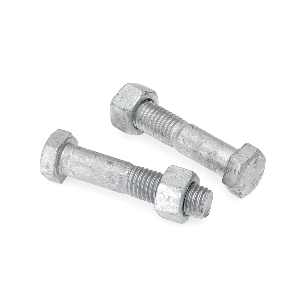 *PO* Bolt & Nut Hex 4.6 Gal 16mm x 55mm