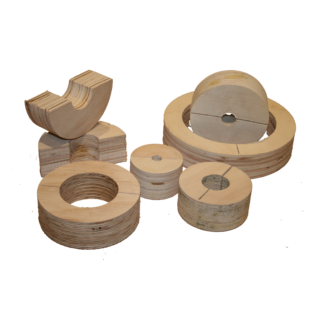 (Special Order) Timber Ferrule 140mm ID (Cu) x 63mm Insulation - (268mm OD)