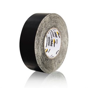 *PO* PPC White Core Aluminium Foil Tape BLACK Reinforced 120mm x 50m