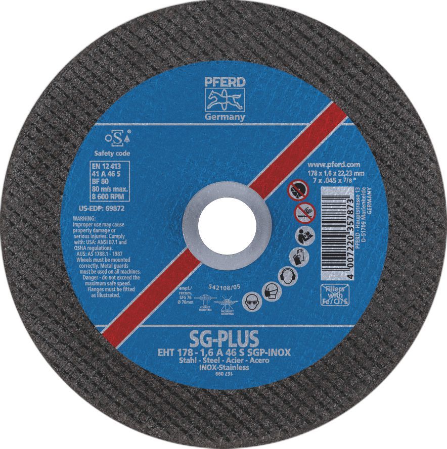 (Special Order) Premium Cutting Disc Thin PFERD 125mm x 1.6mm