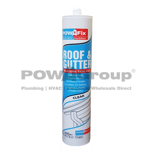 [06RGSC] POWAFIX Silicone Roof &amp; Gutter N/Cure Translucent 300ml