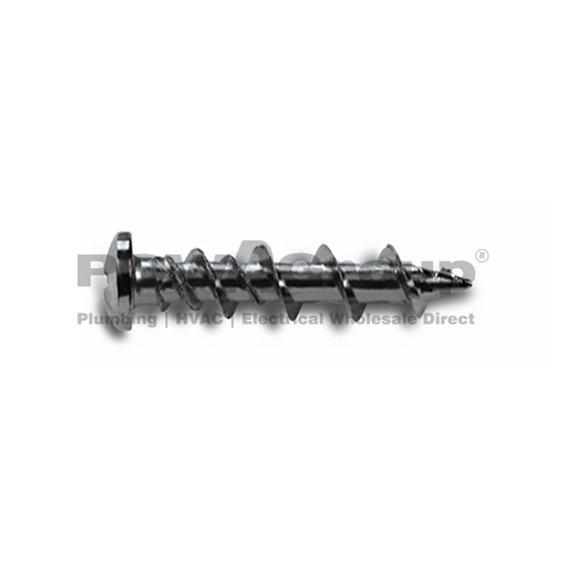 [01AUWLD001] Wall Dog Pan Head Chrome Screw Anchor 32mm Phillips Drive