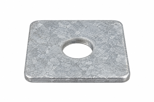[09WSQ123] Washer Square Flat Hot Dipped Galvanised M12 x 38mm x 38mm x 3mm