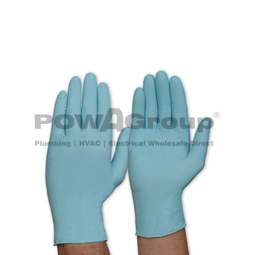 [14GDISPNL] Disposable Blue Nitrile Gloves (Large) Box 100, 14g