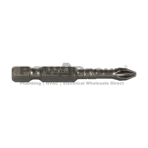 [19BPH250P] *PO* THUNDERZONE PH2 x 50mm Impact Power Bit (Pack 10)