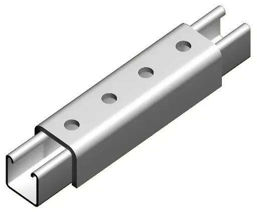 [09USJ] Strut Bracket U Joiner 4 Hole HDG