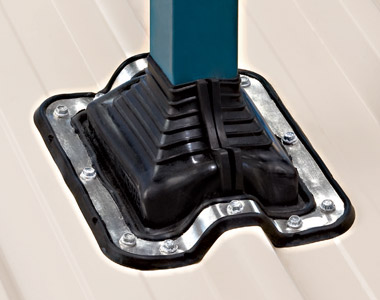 [26AQUASQB100155] AQUASEAL Steel Roof Pipe Flashing Square 100-155mm