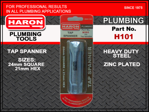 [19PLH101] *PO* Tap Spanner - 24mm SQ x 21mm Hex