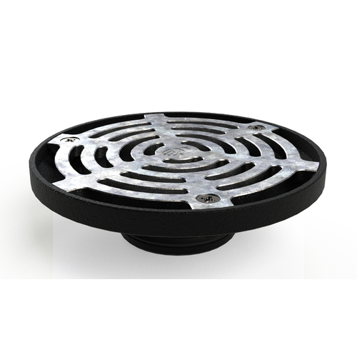 [27TFRWOSSI100] Multi-Purpose Rain Water Outlet Shallow Body Slip In Vertical 100mm PVC/HDPE