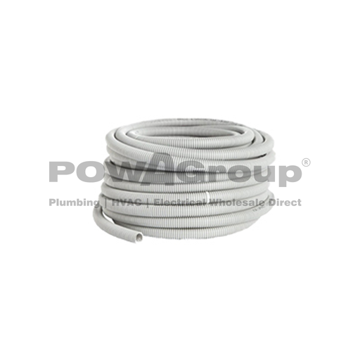 [08CCRG2520] Conduit Corrugated POWACITY Flexible 25mm x 20 mtr Roll Grey Medium Duty