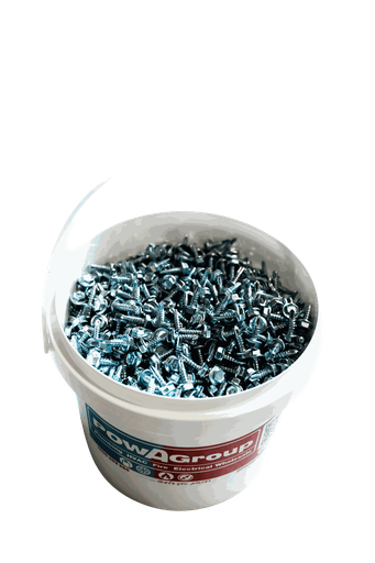 [03SDHWFZS1016BKT] Screw Self Drilling Coarse HWF Head Z/P 10g x 16mm ZINC SILVER 2000pcs Bucket Deal