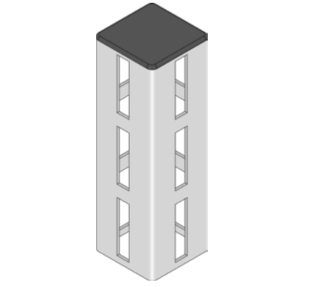 [28PF50EC] PowAFrame 50 End Cap