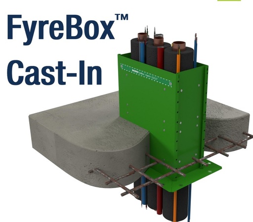 [11BFBCI-450] BOSS FyreBox Cast-In 450 x 150 X 400mm 