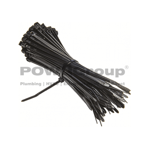[08CTB20048] Cable Tie Black 200mm x 4.8mm 