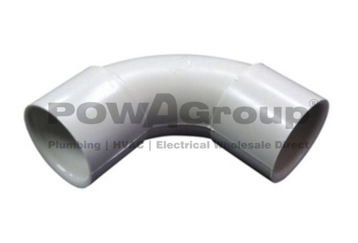 [08PCELBSLG32] PowACity Solid Grey Elbow 32mm