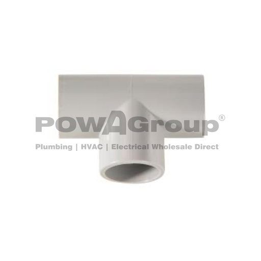 [08PCTEEPLG20] PowACity Straight Tee 20 x 20 x 20mm Grey