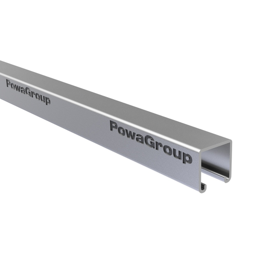 [09SOH406G] Strut SOLID Heavy Duty Hot Dip Gal 41mm x 41mm x 2.5mm 6 Mtrs (NO SLOTS)