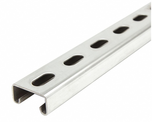 [09SLH206S] Strut Slotted Heavy Duty 316 Stainless Steel 41mm x 21mm x 2.5mm x 6 Mtrs
