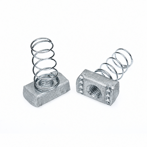 [09SPRNLM8G] Spring Nut Long M8 Hot Dipped Galvanised - Suit 41mm x 41mm Strut