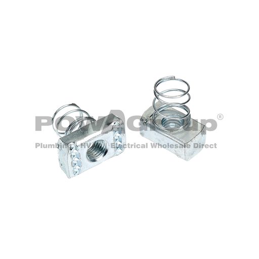 [09SPRNSM10] Spring Nut Short M10 Z/P - Suit 41mm x 21mm Strut