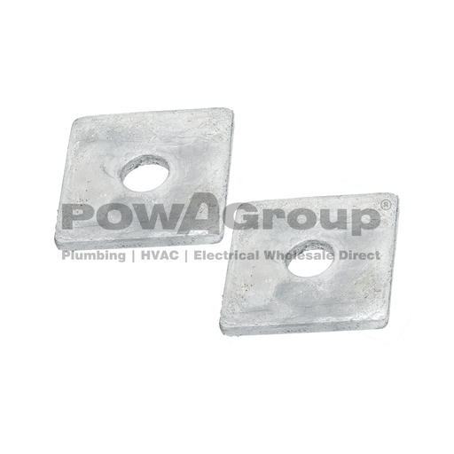 [09WSQ105] Washer Square Flat Hot Dip Galvanised M10-M12 x 40mm x 40mm x 5mm