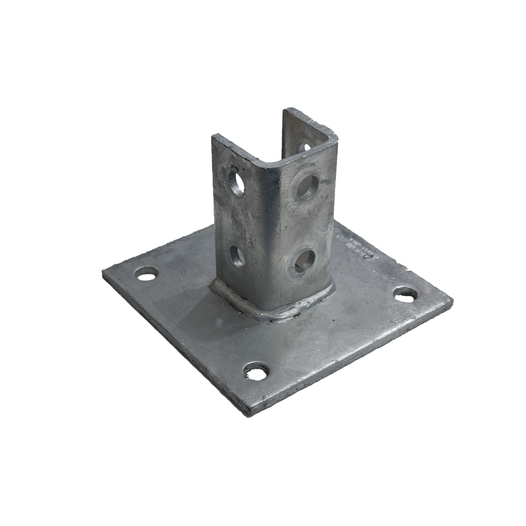 Base Plate 150mm x 150mm x 100mm HDG PowAGroup Global Pty Ltd