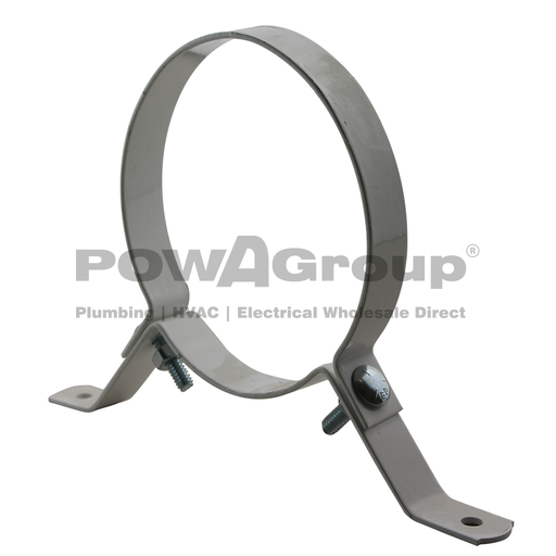 [10SADPVCSO1502] Saddle PVC Stand Off Wall Bracket 2 Piece 150mm (160mm OD)
