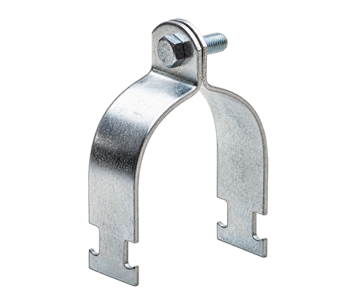 [10STRUTGAL160] Strut Clip Two Piece Zinc Finish 160mmOD (150 PVC)