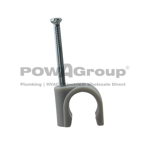 [10SADPEXMTN25] Pex Pipe Saddle 25mm - Masonry/Timber With Nail