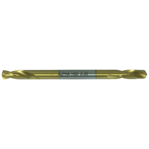 [12DBHSSD30] Drill Bit Double Ended Tinite Coated No.30 (3.26mm) - Gold Series