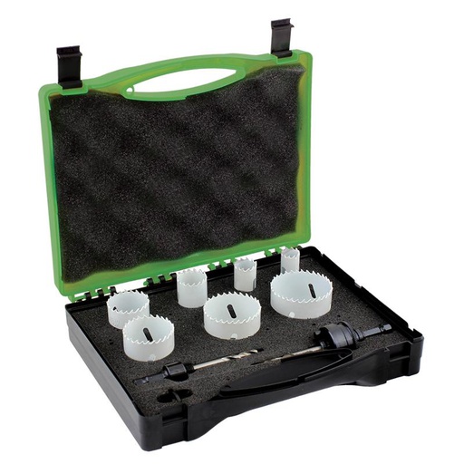 [12HSPK9] Holesaw Kit Plumbers 9pc