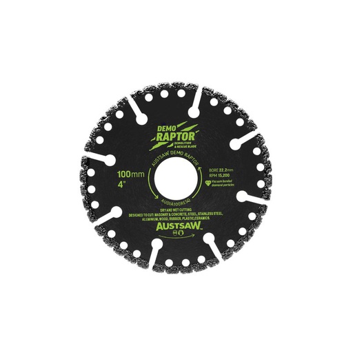 [13DBD100] *PO* Demo Raptor Extreme Multi-Purpose Demolition Diamond Blade - 100mm (4")
