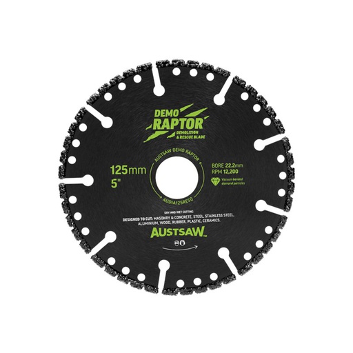 [13DBD125] Demo Raptor Extreme Multi-Purpose Demolition Diamond Blade - 125mm (5&quot;)