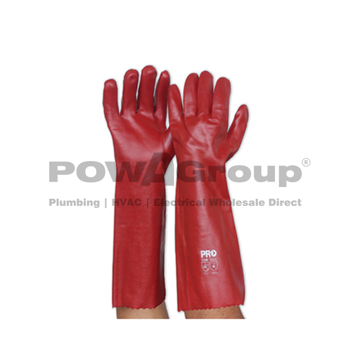 [14GRPVCL45] *PO* Glove Red PVC Long 45cm