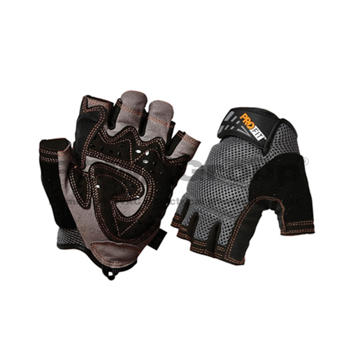[14GFGGPLXL] *PO* Glove Fingerless Geko Grip PalmSynthetic Leather - XL