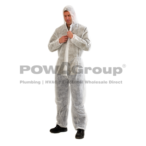 [14DOVERWL] Disposable Overalls White - Large