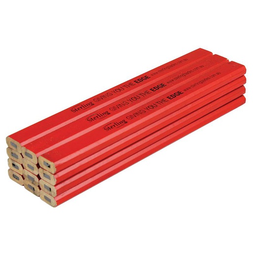 [14PENCRHB] Pencil - Carpenter RED Soft HB