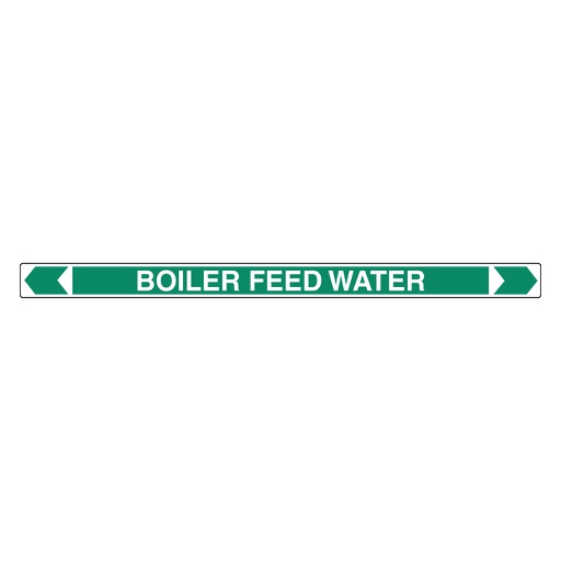 [22AFPMK002] Pipe Marker - Boiler Feed Water 25mm x 380mm(G)