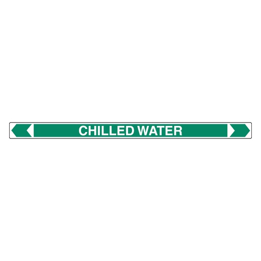 [22AFPMK003] Pipe Marker ;- Chilled Water 50mm x 380mm(G)