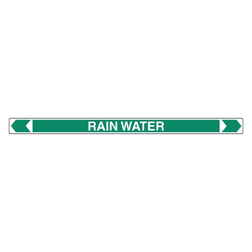 [22AFPMK062] Pipe Marker ;- Rainwater 40mm x 400mm(G)