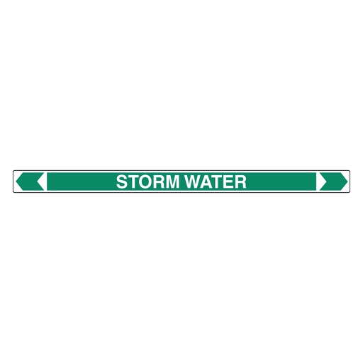 [22AFPMK070] Pipe Marker ;- Storm Water 40mm x 400mm(G)