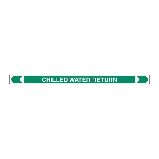 [22AFPMK114] Pipe Marker ;- Chilled Water Return 25mm x 380mm(G)