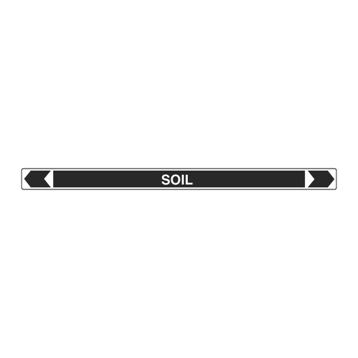 [22AFPMK420] *PO* Pipe Marker ;- Soil 25mm x 380mm (BL)