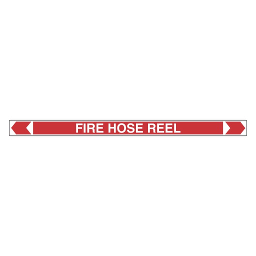 [22AFPMK956] Pipe Marker ;- Fire Hose Reel 40mm x 400mm(R)