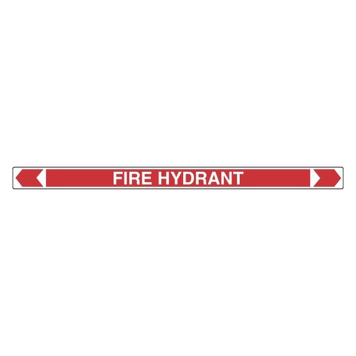 [22AFPMK958] Pipe Marker ;- Fire Hydrant 25mm x 380mm(R)